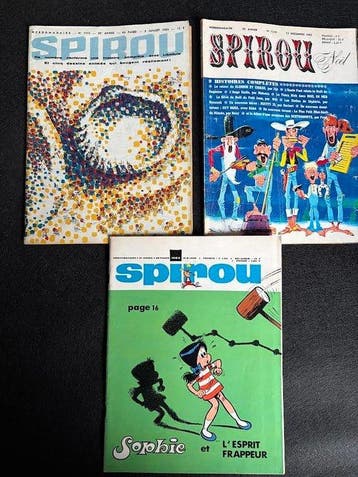 Spirou (magazine) N°1316 + N°1339 + N°1583 + suppléments - 3, Nieuw