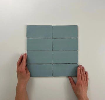 Wandtegel Equipe Cerámica Atlas Blauw Mat 7,5x15, Nieuw, Minder dan 20 cm, 10 m² of meer, Wandtegels