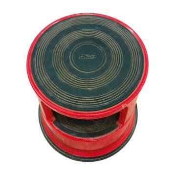 Desq roll-a-step opstapkruk, hoogte 42,6 cm,  rood, metaal,, Ophalen of Verzenden, Gebruikt, Overige typen