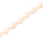 10 x Top facet druppel 3x6mm Beige (Druppel glaskralen), Ophalen of Verzenden, Nieuw, Kraal