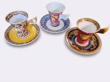 Rosenthal - Versace - Kop en schotel (3) - Porselein