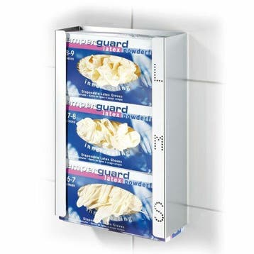 Handschoen dispenser RVS trio, Verzenden, Nieuw
