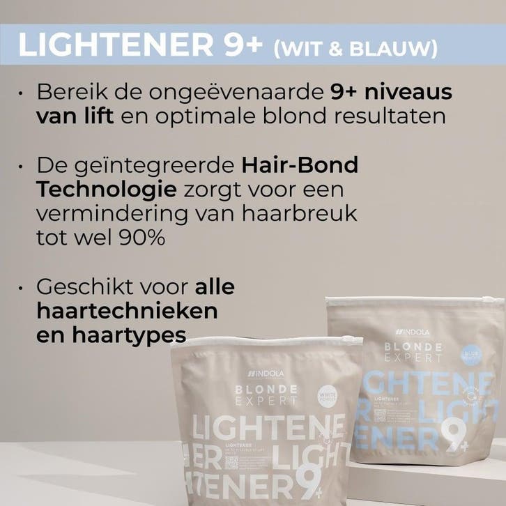 Indola Blonde Expert Lightener 9+ - 450gr., Sieraden, Tassen en Uiterlijk, Uiterlijk | Haarverzorging, Overige typen, Nieuw, Ophalen of Verzenden