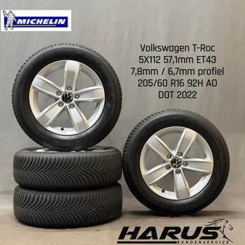 Winterwielen originele Volkswagen T-Roc 16 inch Corvara, Auto-onderdelen, Gebruikt, 16 inch, Banden en Velgen, Personenwagen