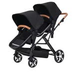 Dubbele Kinderwagen voor Tweelingen met Lig- en Zitfunctie, Verzenden, Nieuw