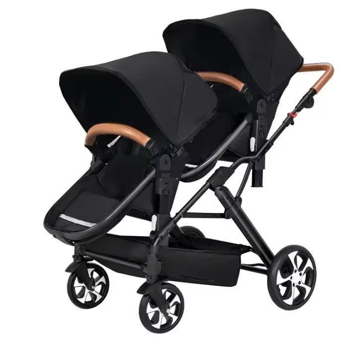Dubbele Kinderwagen voor Tweelingen met Lig- en Zitfunctie, Kinderen en Baby's, Kinderwagens en Combinaties, Nieuw, Verzenden