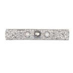 Broche Platina - 3.28ct. tw. Diamant (Natuurlijk) - Parel -