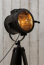 GlowLichtCo - Staande lamp - GLC10H - Staal, mango - Zwarte