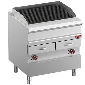 Elektrische stoomgrill, module 1/1, rooster in gietijzer "du, Verzenden, Nieuw in verpakking