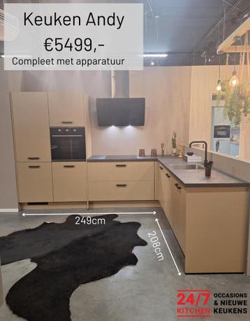 Compleet nieuwe keukens compleet met apparatuur Nu op maat, Ophalen of Verzenden, Nieuw, Met kookeiland