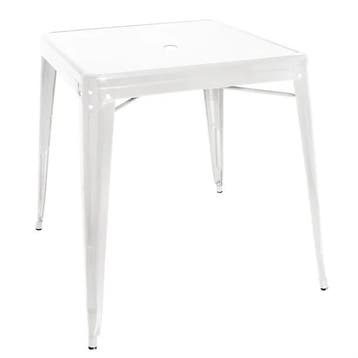 bistro vierkante stalen tafel | Wit | 76(h) x 66(b) x 66(..., Verzenden, Nieuw in verpakking