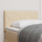 vidaXL Hoofdbord Crème 80 cm Stof, Huis en Inrichting, Slaapkamer | Bedden, Verzenden, Nieuw, Crème, Stof