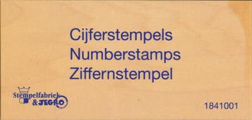 Jegro Cijferstempels, Verzenden, Nieuw