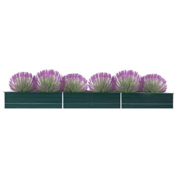 vidaXL Plantenbak verhoogd 480x80x45 cm gegalvaniseerd staal, 100 cm of meer, Verzenden, Nieuw, Metaal