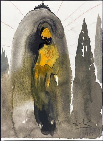 Salvador Dali (1904-1989) - Quis Ascendet in Montem Domini
