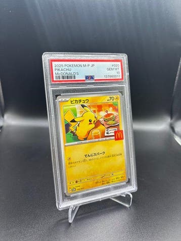 Pokémon - 1 Graded card Mcdonalds Burger Pikachu 020 - PSA, Nieuw