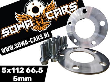 Spoorverbreders AUDI A4 A5 A6 A7 Q SERIE Spacers 5x112 66,5, Verzenden, Nieuw