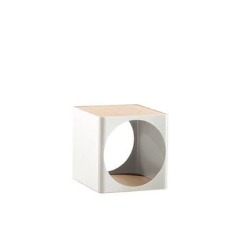 B-Line - Joe Colombo - Container - Ring - Wit - Staal, Hout