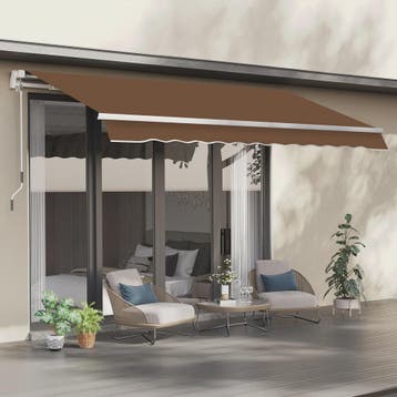 Uitschuifbare Handbediende Zonwering Luifel 295x245 cm met S, Tuin en Terras, Verzenden, Nieuw