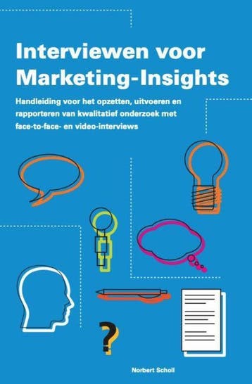 9789081923378 Interviewen voor Marketing-Insights, Boeken, Verzenden, Zo goed als nieuw, Norbert H. Scholl