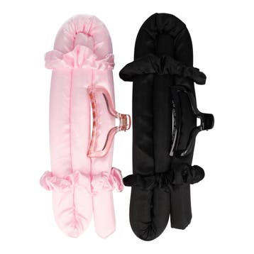 Styling Tool - Heatless Curls - Haarkrullen Set - Zwart Roze, Nieuw