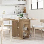 vidaXL Eettafel 115 x 70 x 75 cm Bewerkt hout Artisanaal, Huis en Inrichting, Tafels | Eettafels, Verzenden, Nieuw