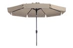 Madison stokparasol Flores luxe ecru 300 cm., Tuin en Terras, Verzenden, Nieuw, Stokparasol, Kantelbaar