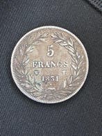 Frankrijk. Louis Philippe I. 5 Francs 1831-W, Lille (Zonder
