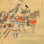 Samurai Musya Warrior Departing for Battle - Kikuchi Yosai