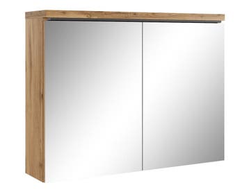 Badkamerkast Paso 80 x 20 x 60 cm Eiken Spiegelkast Badkamer, Verzenden, Nieuw, Spiegelkast