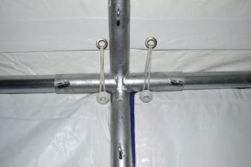 Opslagtent Premium PVC 4x6 mtr in Wit (Opslagtenten), Verzenden, Nieuw