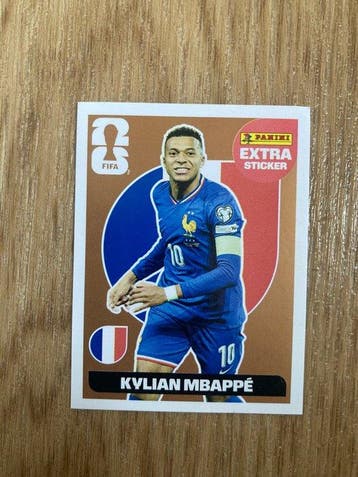 2026 Panini FIFA World Cup 2026 Extra Sticker Kylian Mbappé, Nieuw