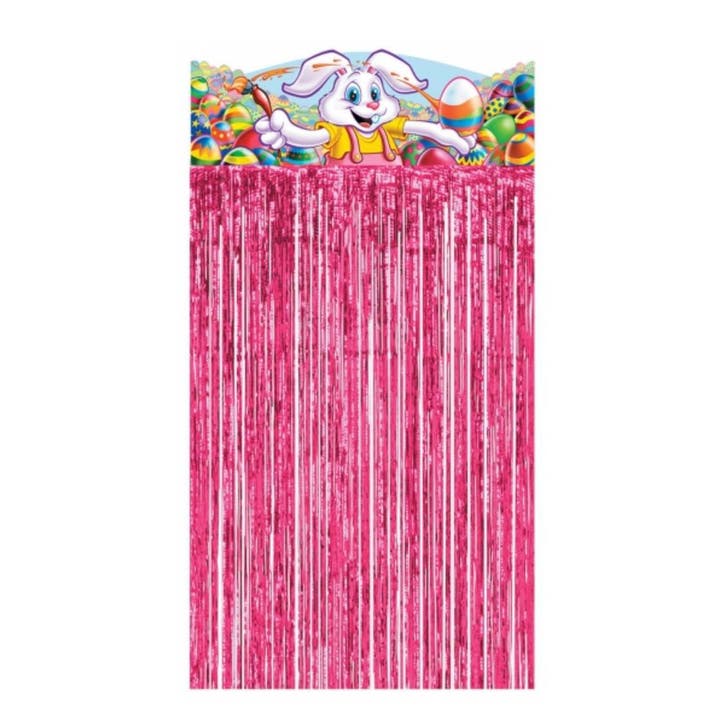 Roze Pasen deurgordijn - Paasdecoratie, Hobby en Vrije tijd, Feestartikelen, Ophalen of Verzenden