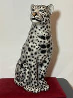 Beeld, Leopardo delle nevi - 75 cm - Keramiek, Nieuw