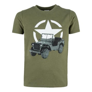 Kinder t shirt Jeep (Kisten), Ophalen of Verzenden, Overige soorten, Overige gebieden, Kist of Geocache