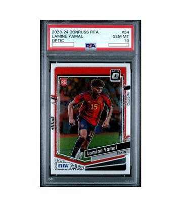 2023-24 Panini donruss FIFA Lamine Yamal OPTIC #54 Graded, Nieuw