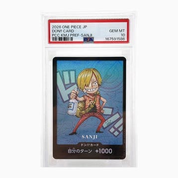Bandai - 1 Graded card - One Piece - Sanji Don!! Card Promo, Nieuw