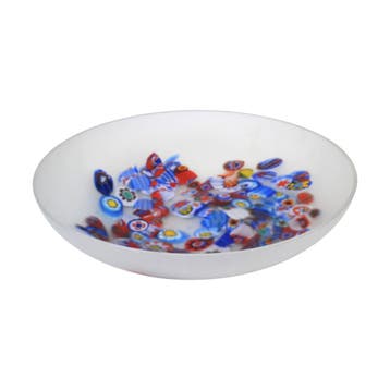 Millefiori - muranoglas - (fruit)schaal, Ophalen of Verzenden, Nieuw