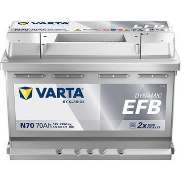 VARTA N70 Dynamic EFB accu | 570 500 076 | 12V 70Ah 760A, Auto-onderdelen, Ophalen of Verzenden, Nieuw