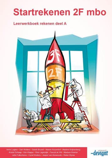 Startrekenen 2F mbo Leerwerkboek rekenen deel A 978949169989, Verzenden, Zo goed als nieuw