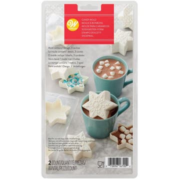 Wilton Plastic Bonbonvorm Choco Bomb Sneeuwvlok Set/2, Verzenden, Nieuw