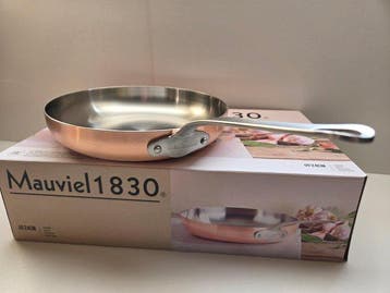 Mauviel - Braadpan - Mauviel 1830 koperen braadpan 24 cm -, Antiek en Kunst