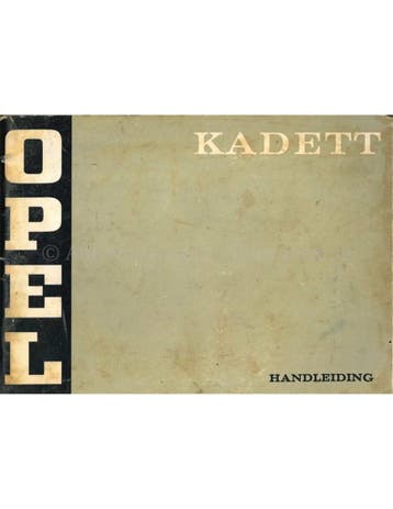 1973 OPEL KADETT INSTRUCTIEBOEKJE NEDERLANDS, Auto diversen