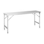 GGM Gastro | RVS werktafel - inklapbaar - 1800x700mm |, Verzenden, Nieuw in verpakking, Meubilair