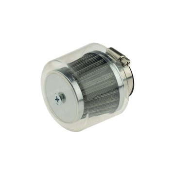 Powerfilter luchtfilter met kap 28mm / 35mm chroom recht..., Ophalen of Verzenden, Nieuw, Supertec