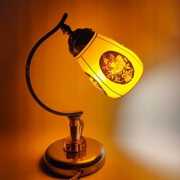 Art deco lamp - Lamp - chroom en glas