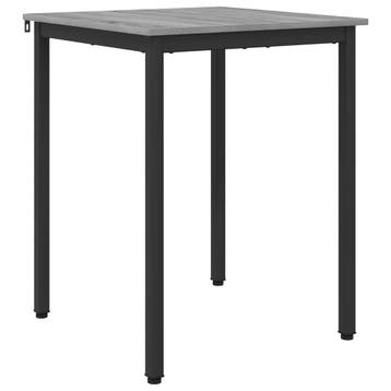 Vierkante eettafel Grijs 60cm - Retoertje deal!, Huis en Inrichting, 50 tot 100 cm, Vierkant, Tot twee personen, Zo goed als nieuw