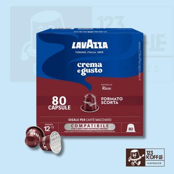 Lavazza Crema e Gusto Ricco 80 st. Nespresso, Verzenden, Nieuw