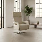 Leren relaxfauteuil Vibe elektrisch - Massif Ecru (crème) -, Industrieel, Modern, Scandinavisch, Nieuw, Ophalen of Verzenden, 50 tot 75 cm