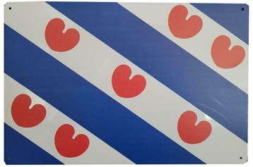Friesche vlag reclamebord, Verzenden, Nieuw